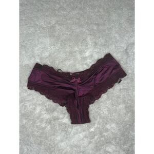 Victoria’s Secret Very Sexy Satin Lace-Up Back Cheeky Panty XS Y2K